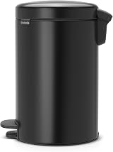 Brabantia Newicon 12 L Pedal Bin Matt Black with Inner Bucket view 3