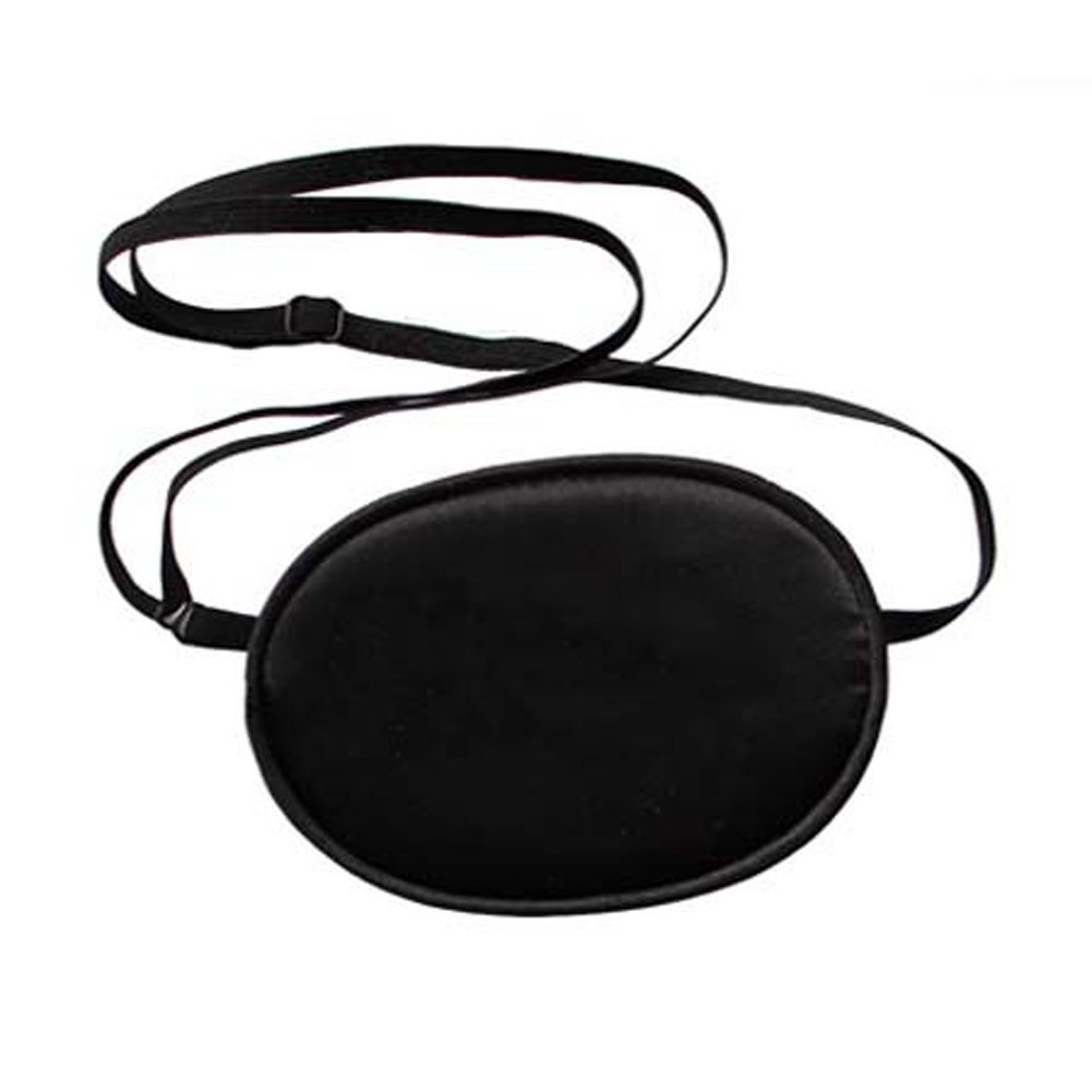 FSSTUD Adults Elastic Silk Eye Patch Lazy Eye for Amblyopia Black