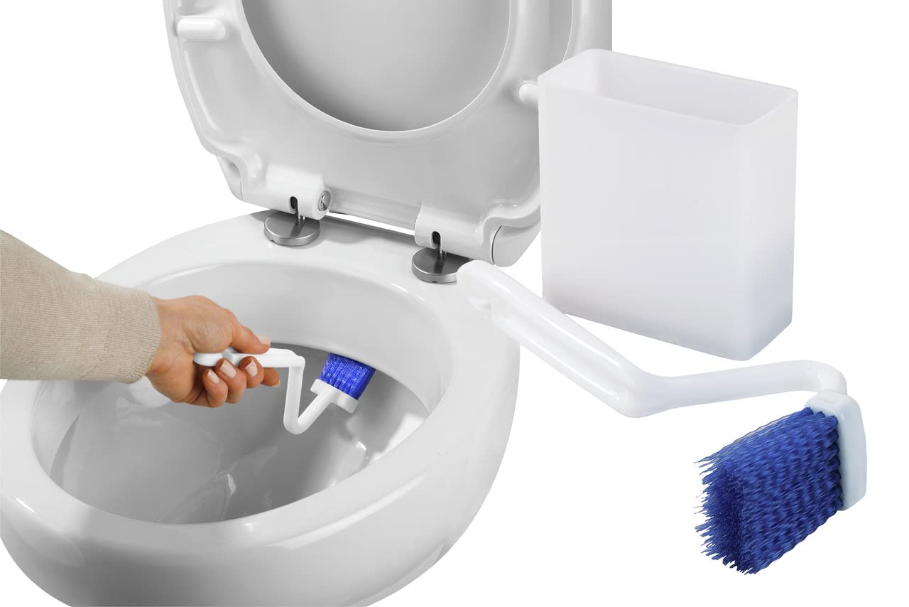 Maximex White Polypropylene Toilet Rim Cleaner with Box 4.5 x 23 x 9.2 cm