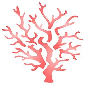 Amazon.com: Coral Stencil - 4.5 x 4.5 inch (M) - Reusable Ocean ...