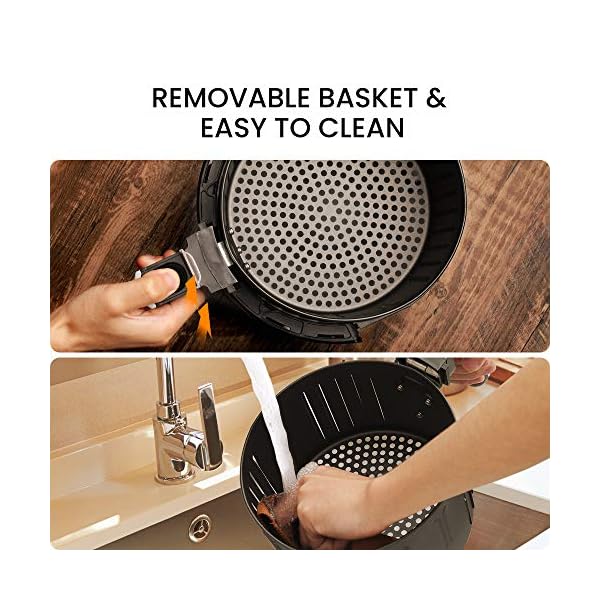 COMFEE-Air-Fryer-with-42L-Detachable-Basket-Healthy-Oil-Free-Cooking-Baking-and-Grilling-with-Rapid-Air-Circulation-Adjustable-Temperature-Control-60-Minute-Timer COMFEE' Air Fryer with 3.5 Litre Frying Basket, Healthy Oil Free Cooking, Baking and Grilling with Rapid Air Circulation…