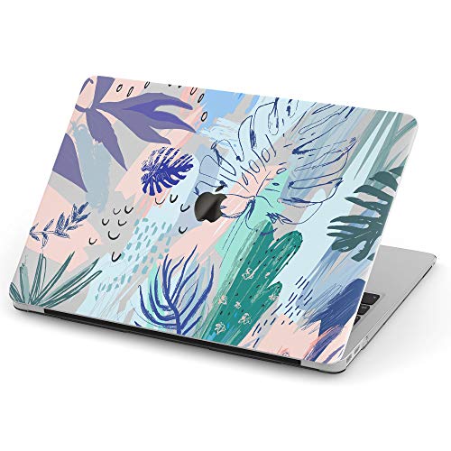 Wonder Wild Mac Retina Cover Case For MacBook Pro 15 inch 12 11 Clear Hard Air 13 Apple 2019 Protective Laptop 2018 2017 2016 2015 Plastic Print Touch Bar Tropical Pattern Watercolor Art Cactus Leaves