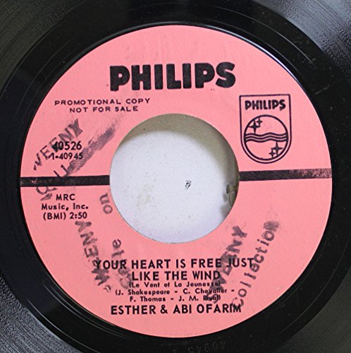 Esther & Abi Ofarim - Esther & Abi Ofarim 45 Rpm Your Heart Is Free Just Like The Wind  Cinderella Rockefella - Zortam Music