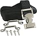 Attwood 11526-3 Fuel Tank Strap Set, for 3-6-Gallon Tanks, 1-Inch-Wide White Nylon Strap with Snap and Buckle, 48 Inches Long