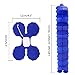 RUBFAC 6pcs Four-Leaf Clover Garland Party Blue and White Streamers Tissue Paper Hanging Flower Garland for Frozen Party Baby Shower Decoration