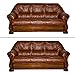 8 Pieces Leather Repair Patches, First-aid for Sofas Car Seats, Handbags Jackets, 8-inch by 12-inch, Brown