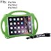 TopEsct Kids Case for iPad Mini 3, 2, 1 with Tempered Glass Screen Protector and Strap, Silicone Shockproof Cover for iPad Mini (Green)