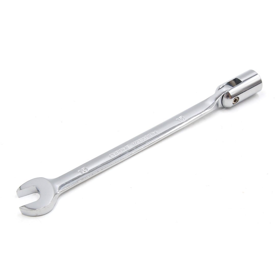 sourcing map 15mm Combination Socket Spanner Wrench Vehicle Repair Tool for Car