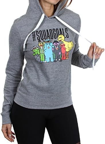 Sesame Street Squad Goals Junior Ladies Hoodie Sweatshirt