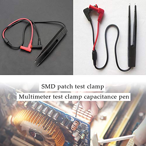 Comidox 2PCS SMD LCR Chip Test Clip Capacitance Inductor Resistance Test Clip Meter Lead Probe Multimeter Tweezer - Thumbnail 3