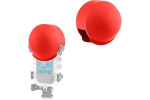 SRUIM Lens Guard for Insta360 ONE X3 Invisible Dive Housing Case, Silicone Protective Cover, Lens Protector Case Accessories (Red)
