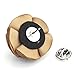 Smart Man Men's Fashion Lapel Flower Handmade Boutonniere Pin for Suit - Coffee