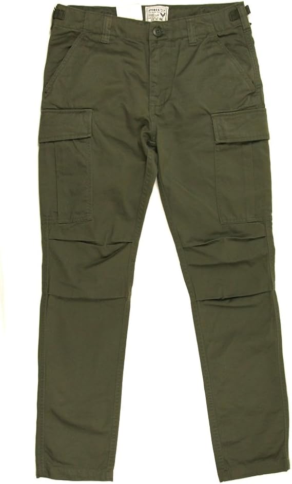 Amazon Co Jp アビレックス Avirex アヴィレックス ファティーグ カーゴパンツ スリムフィット ミリタリー Xl 75 Olive Green 服 ファッション小物