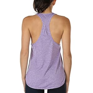 icyzone Dames Tanktop Sporttop Racerback Fitness Yoga Mouwloze Shirts