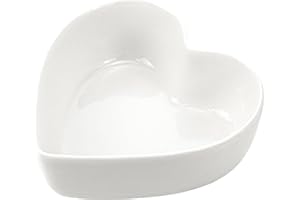 WAIT FLY Heart-shaped Bowls for Salad Soup Snack Dessert Best Kitchen Household Cooking Gifts for Home Kitchen, White