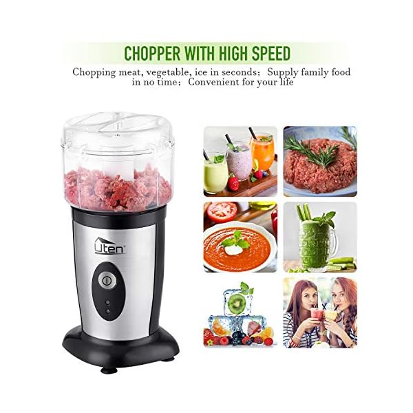 Blender-Food-Processor-Uten-Small-Mini-Portable-Smoothie-Maker-and-Mixer-Family-Personal-Blender-for-Milkshake-Fruit-Vegetables-Drinks-Ice-5-Piece-Set Blender Food Processor, Uten Small Mini Portable Smoothie Maker and Mixer Family Personal Blender for Milkshake, Fruit…