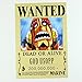 Bluefun Anime One Piece Pirates Wanted Posters 9pcs Set - Style New