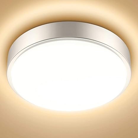 Olafus Led Bedroom Ceiling Lights Fixture 10 3 Inch 2800lm Flush Mount Modern Round Ceiling Lighting 2700k Warm White Ip44 Waterproof Low Profile Ceiling Lamp For Bathroom Kitchen Porch Hallway Amazon Com