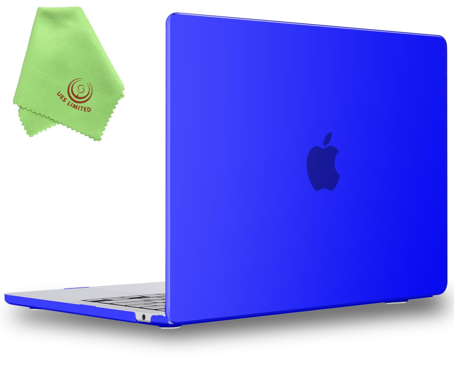 UESWILL Case Compatible with MacBook Air (15 inch, M2 M3 M4 M5, 2023 2024 2025 2026) Model A3448 A3241 A3114 A2941, Matte Hard Shell Cover + Microfiber Cloth, Royal Blue