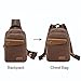 CLELO Mini Backpack Purse,Canvas Sling Rucksack Small Backpack(Army Green)