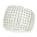 Sterling Silver Paved CZ Dome Ring, 7