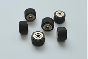 everluminous 2pcs 4x10x16mm Roland Cutting Plotter Vinyl Cutter Pinch Roller Wheel Japan Bearing+Copper+Rubber
