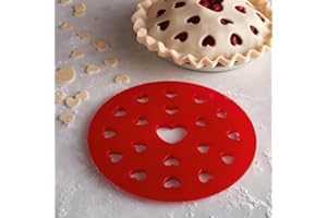 OCS Parts Pro Chef Series Pie Crust Heart Shaped Cutters | 9.75-Inch Pie Cutter to Create Perfect, Professional Heart Shaped Pie Crusts for Home Kitchens or Commercial Bakeries