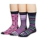 James Fiallo Mens 3 Pack Colorful Patterned Dress Socks