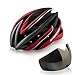 Base Camp With Detachable Goggles Vents Multi-sport Professional Cycling Bicycle Bike Helmet (red)