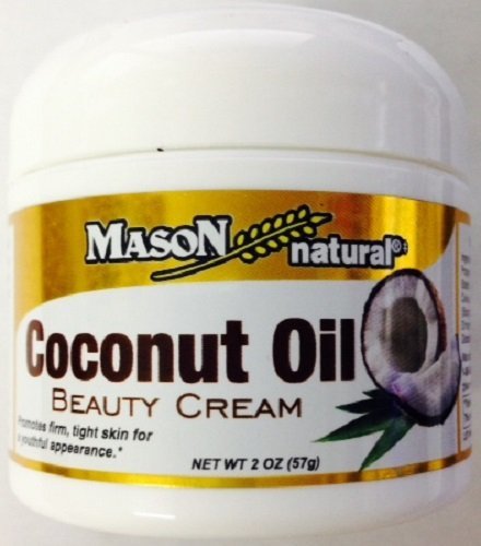 Mason Naturals Coconut Oil Beauty Cream 2 oz. per Jar Pack of 4 ToTal 8 oz.