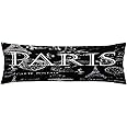 Paris Body Pillow Cover Vintage Paris Theme Decor Black and White Long Pillow Case Protector with Zipper Farmhouse Pillow Covers Decorative Large Pillowcases for Couch,Sofa,Bedroom,Home Gifts 20"x54"