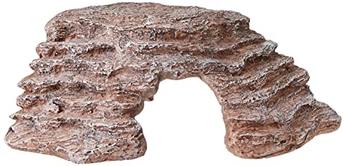 Komodo Basking Platform Corner Ramp for Reptiles in Brown 100% Natural Non Toxic Easy Clean Terrarium Vivarium Climbing Decor for Enclosures - Large