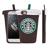 iPhone 7 Case, MC Fashion 3D Starbucks Coffee Cup Super Cute Silicone Case Cover for Apple iPhone 7 (2016) Release (Coffee Cup-Brown)