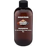 Virginia Candle Supply Sugar Plum Fragrance Oil (8 oz Bottle) for Candle Making, Soap Making, Room Sprays, Lotions, Car Fresheners, Slime, Bath Bombs, Warmers