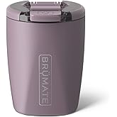 BrüMate Rocks 12oz Insulated Lowball Whiskey Tumbler | 100% Leakproof Locking Lid | Insulated Stainless Steel Whiskey Glass | Perfect For At Home, Camping or Travel | BPA-Free (Lilac Dusk)