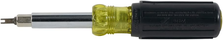Klein Tools 32527 Schrader 11-in-1 Screwdriver/Nut Driver, Black - Hvac Tools - 