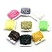 SAMSFX 90 Meters Fly Tying Materials Ice Chenille Flash Chenille Line Specific 9 Colors Assorted Small or Medium (9 Colors Chenille)