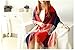 ENJOY-LIFE LONHEO Womens Fashion Long Shawl Winter Warm Lattice Scarf with a Barrette (Red+Blue)