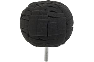 3 Inch Foam Buffing Polishing Ball with Drill Adapter, 80mm Finishing Pad Buffer for Car Detailing, Metal, Aluminum, Stainles