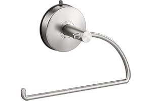 DGYB Suction Cup Hand Towel Ring Brushed Nickel Hand Towel Holder for Bathroom Wall SUS 304 Stainless Steel Kitchen Towel Hanger