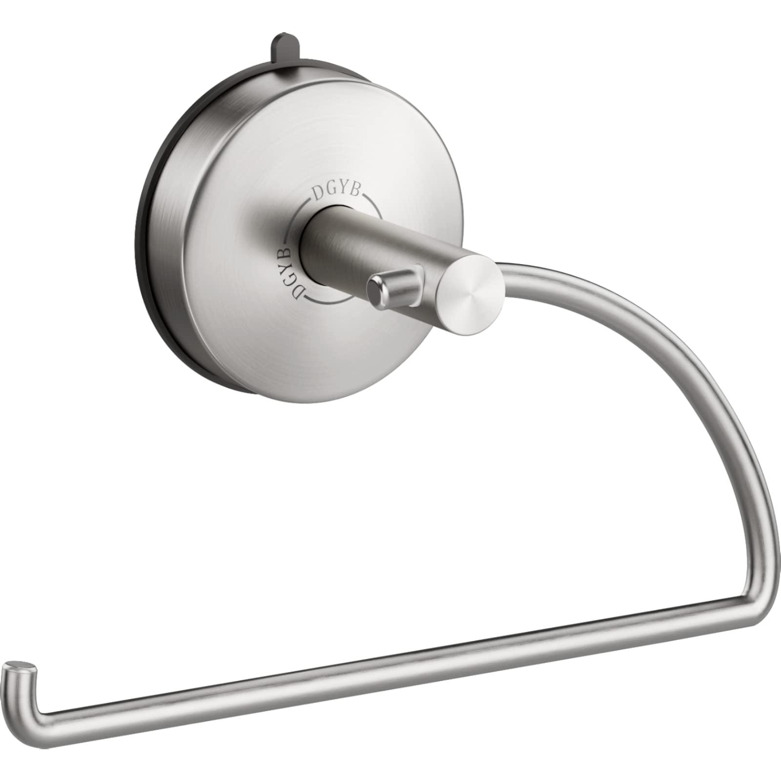 Photo 1 of DGYB Suction Cup Hand Towel Ring Brushed Nickel Hand Towel Holder for Bathroom Wall SUS 304 Stainless Steel Kitchen Towel Hanger