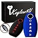 2Pcs Keyless4U Nissan 5 Buttons Silicone Key Fob Remote Cover Case Keyless Jacket Holder Protector for Nissan Altima Maxima Armada Murano Rogue Sedan Pathfinder (Black Blue)