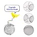 2 Pcs Stainless Steel Mesh Tea Ball Tea Infuser Strainers Filters Tea Interval Diffuser for Loose Leaf Upgrades Silicone Hook Seasoning Spice Balls Reusable