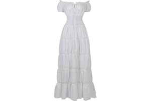 ZHITUNEMI Renaissance Costume Women Medieval Chemise Dress Peasant Tops Irish Under Dress