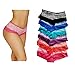 Sexy printed lace trim cotton hipsters boy shorts pack of 6 different zebra Colors