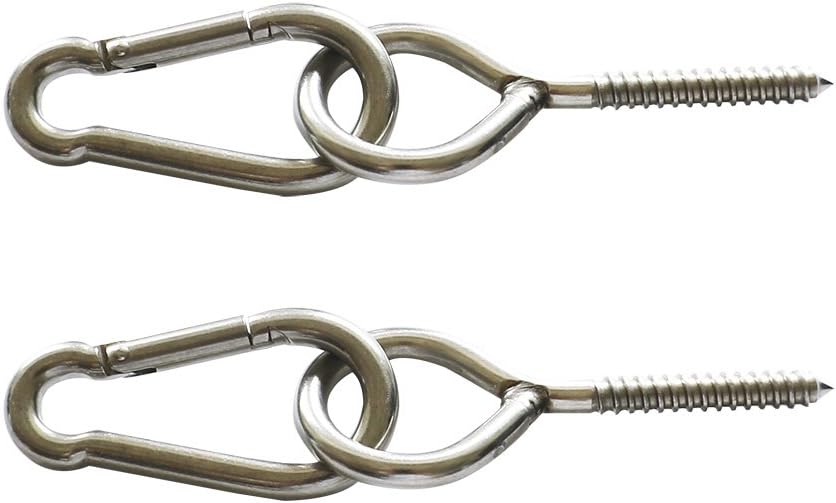 YEJI 800lbs Hammock Hanging Kit Heavy Duty,Durable Hammock Hooks Carabiners for Outdoors, hammocks, Yoga or Brazilian hammocks, Swing Chairs