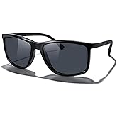 MERRY'S Unisex Rectangle Polarized Sunglasses For Fishing Driving Golf Aluminum Temple S8658