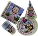 BEBODA Masha and The Bear Holiday Set for Children Must Have for Party Supplies and Birthday Cristmas New Year's Tableware Colored Napkins Paper Plates Funny Hats Drinking Glasses Masha y el OSO
