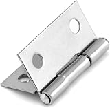 QWORK 40Pcs Mini Hinge 25mm Folding Floor Butt Hinges with 160 Screws view 3
