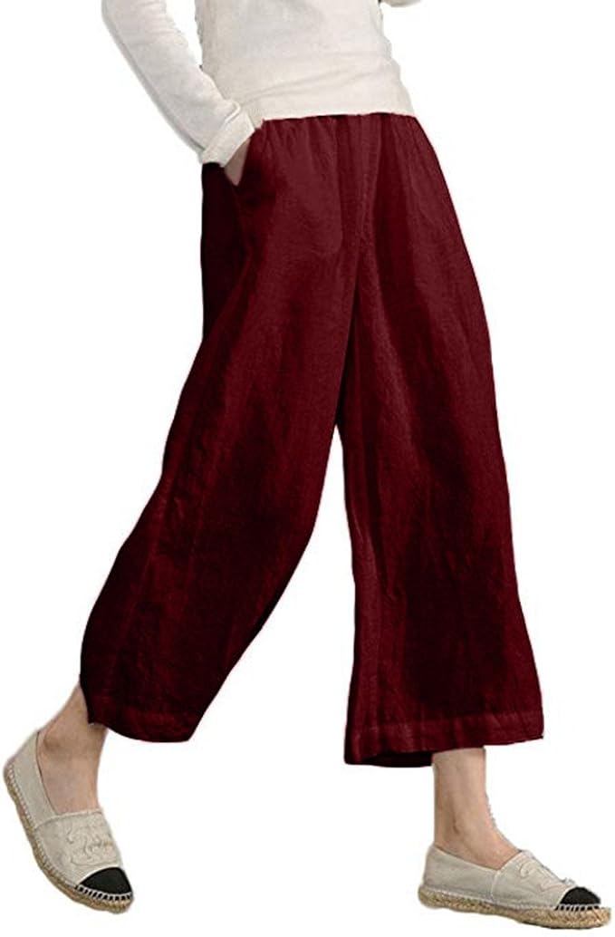 red capri pants plus size